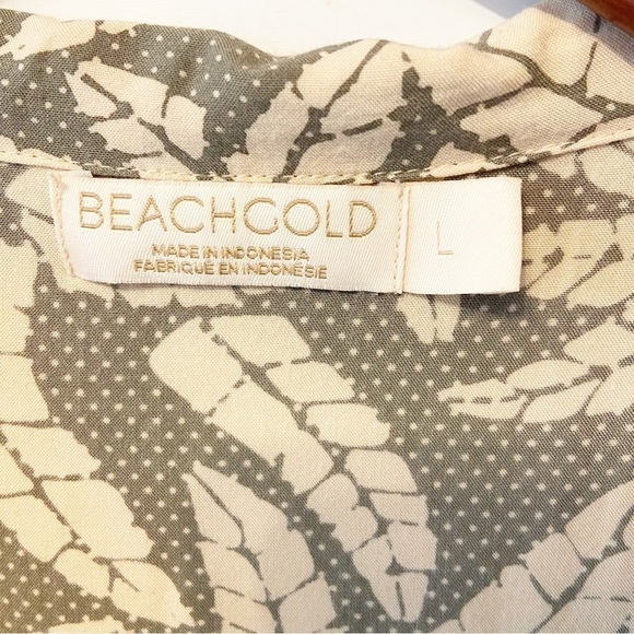 Beachgold~Anthropologie | Shania Buttondown Top Size Large - Picture 4 of 9